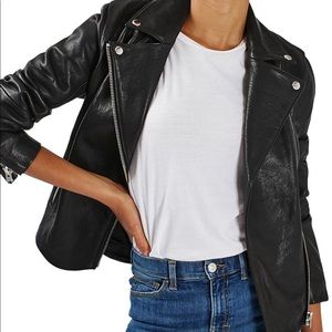 Topshop leather biker jacket